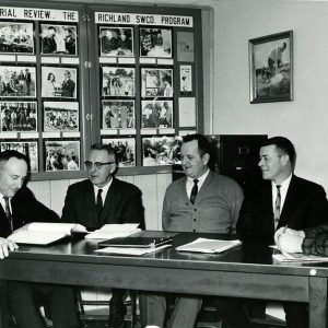 01-09-1969 Richland SWCD Board, Richard Lenhart,Clerk, Earl Hetrick,Treasurer, Freeman Swank, Vice-chairman,Dale cook, Equipment Mgr,Chester Jones,Chairman-website