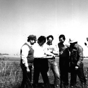 03-15-1977 Larry Hopkis Farm staff meeting Stan Behner Dennis Hoop (biologist) Dan Ross Jeff Van Loon Gary Mathes-website