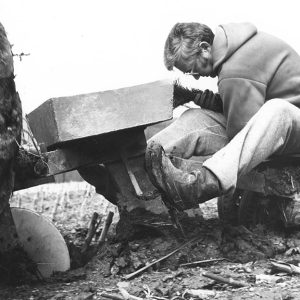 04-06-1974 Dr. Marvin Dees planting trees using the Disrict tree planter-website