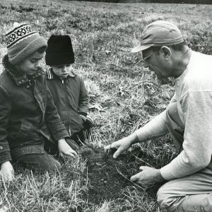 04-12-1964 Tim Adams, Ed Adams,III, Ed Adams,Sr. Tree planting at the Ed Adams,Jr. Farm-website