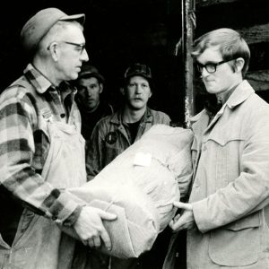 04-13-1972 Claude Schickling & Clark Swank. Delivering trees at Pine Grove Nursery#2-website