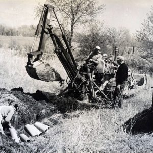 04-19-1967 Installation of a random line of tile in Canfield silt loam. Chester Hampton’s farm-website