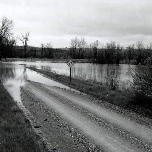 05-09-1967 Black Fork Flood looking South Mansfiled-Adario Road-website