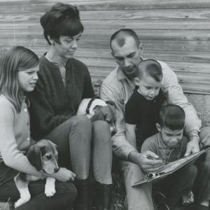 05-13-1967 John Rinehart family SWCD Cooperator#1000-(L-R) Jane, Mrs. Susan, John, David, John Jr-website