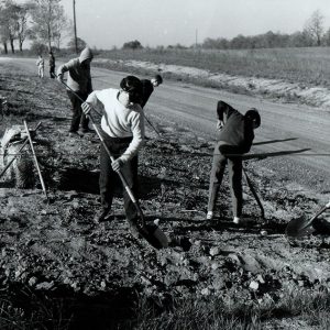 05-20-1967 Springfield Sparks 4-H club seeding a roadside ditchbank at Rural Life Center-website