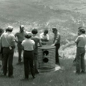 06-08-1981 Co.Commissioners & Ag Leaders look over a sediment&storm water retention basin in Lexington-Website