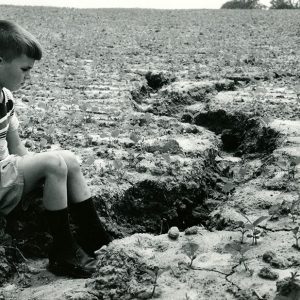 06-09-1968 Tod Mills with gully in soy bean field. Highland County-website