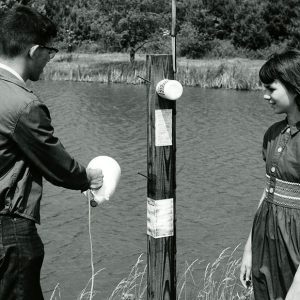 06-24-1967 Tom & Bonnie Mills demonstrating pond safety kit at the Richland Rural Life Center-website