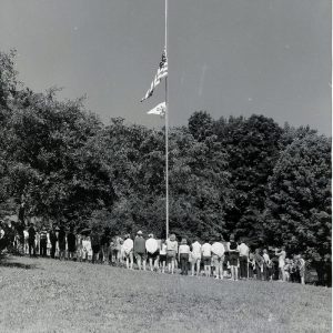 07-03-1965 Flag Ceremony at Rural Life Center 4-H Camp-website