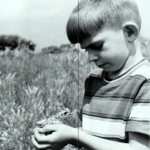 07-03-1968 Tod Mills and young ring-necked pheasant at Kelleys Island-website