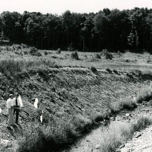 07-15-1975 R.Mills &___Hickox examine erosion a problem on drainage ditch on Tappan property-website