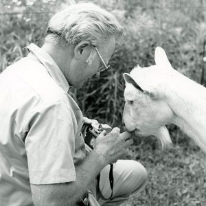 07-15-1975 SCS Photographer Erwin Cole & Ivory goat. Harry White Farm-website