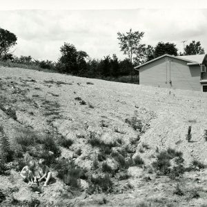 07-16-1975 Angie and Laura Bigelow playing on eroded hillside on Millsboro Rd 7 mi SW of Lexington-website