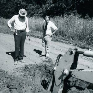07-21-1975 Dean Swigart, Charles Pscholka, Lexington Villiage Administrator. Pond Site Evaluation-website