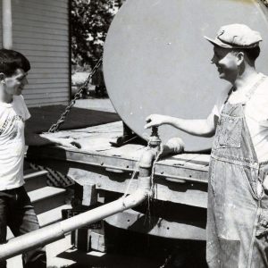 09-08-1964 Earl & Orva Dawson hauling water during dry season-0001