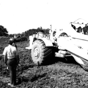 09-09-1974 Dean Swigart at Julius Claybaugh Pond. Slessmans Equipment #2-website