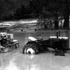 09-14-1979 Possum Run Road Nursery Equipment morning after 5.5 rainfall-website