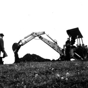 09-19-1975 Dick Swigart and Dick Poskenny. Pond Site Investigation at Sam Roush Farm #1-website