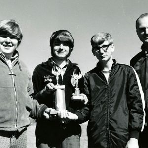 10-20-1972 L-R Stan Lomay,Ed Culler,Bryan Dillon, Robt Sieving(Inst). Winners of 5 county land judging contest-Website