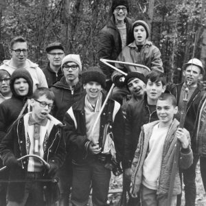 10-26-1968 Members of Troop 121 ready for work at their Timber Improvement Project at Camp Avery Hand-Photo by Robert Mills