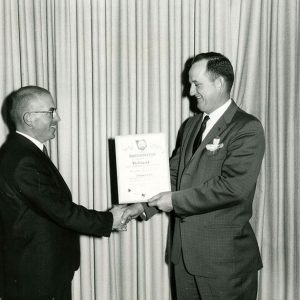 1965 Ohio Distinctive Service Award-supervisor L-R Wayne Darr, Area III chairman and Freeman Swank,SWCD Bd.chairman-website