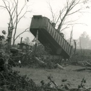 1990 Tornado clean-up Hauling debris to tire pit#8-website
