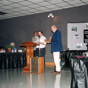 2000 Annual Meeting John Jolliff presents Forestry Award Charles Young-website