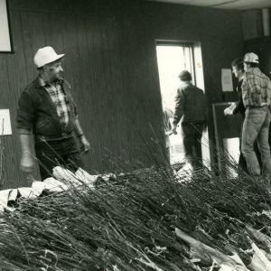 Dick Forbes with tree seedlings-website