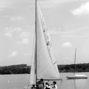 Four people in sailboat .Photo by Robert Mills