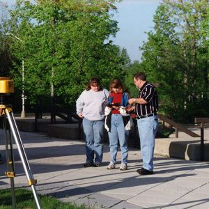 OSU Mansfield. Tim Brandt teaching students how to survey#1-website