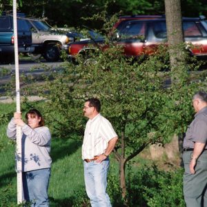 OSU Mansfield. Tim Brandt teaching students how to survey#14-website