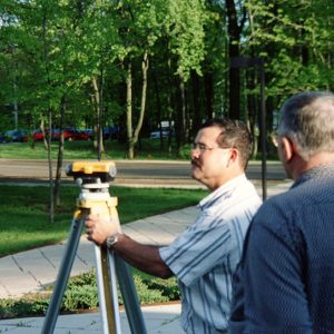 OSU Mansfield. Tim Brandt teaching students how to survey#19-website