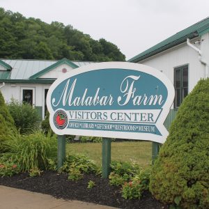 Malabar Farm – Visitors center sign