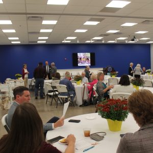 Attendees at tables 1