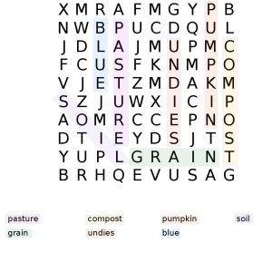Autumn 24 Wordsearch Answers