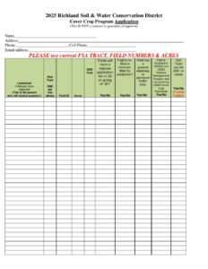 2025 Cover Crop Application