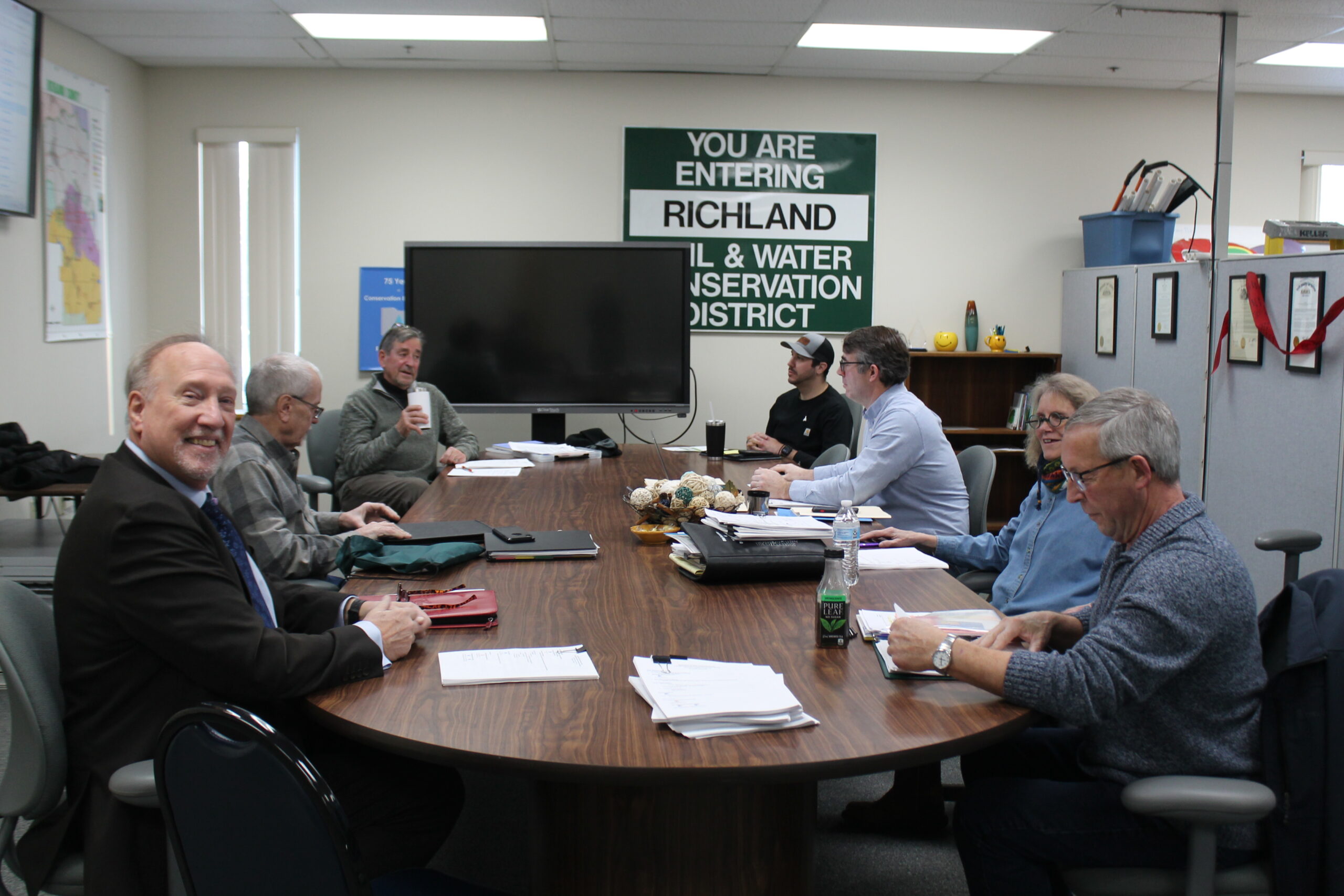 Commissioner Cliff Mears with Board, Christian, Matt; Keller, Jordan