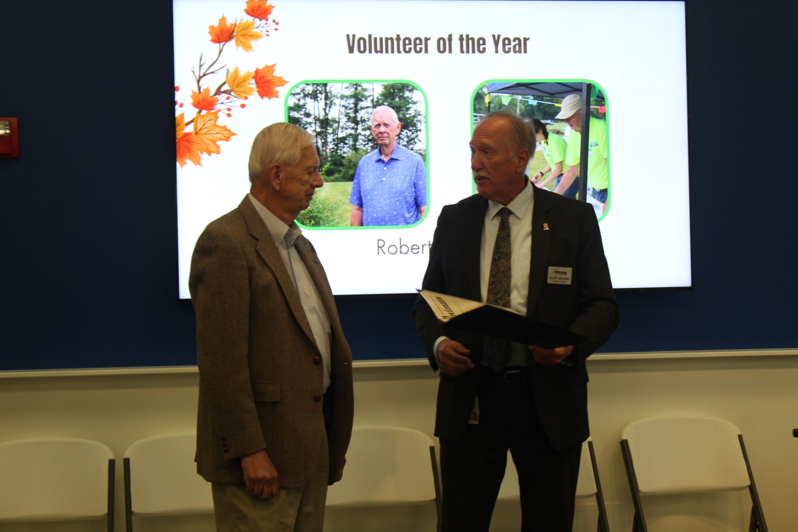 Commissioner Mears Presenting Proclamation to Donaldson, Bob VoY