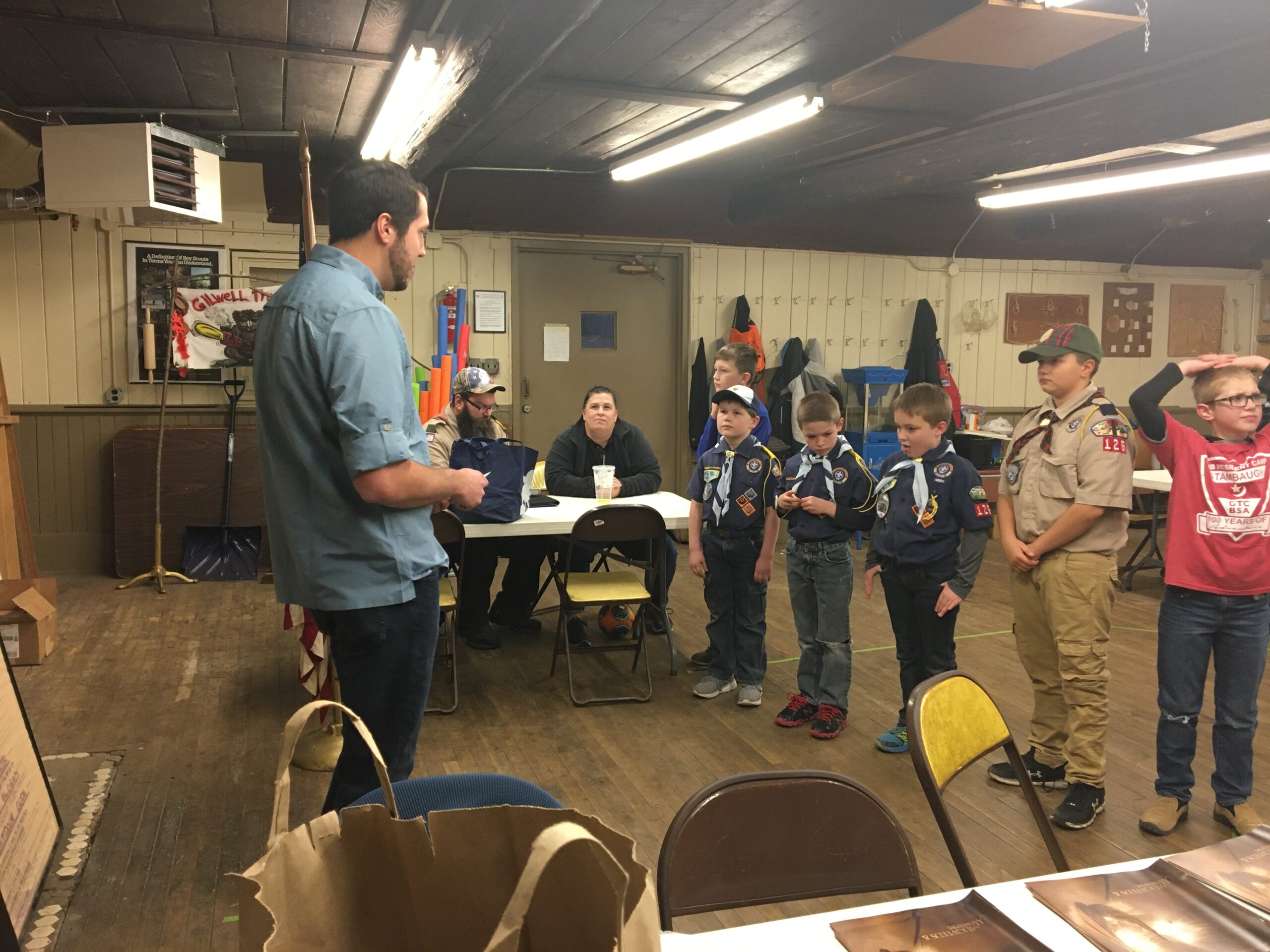 Keller, Jordan Richland SWCD Technician with Scouts