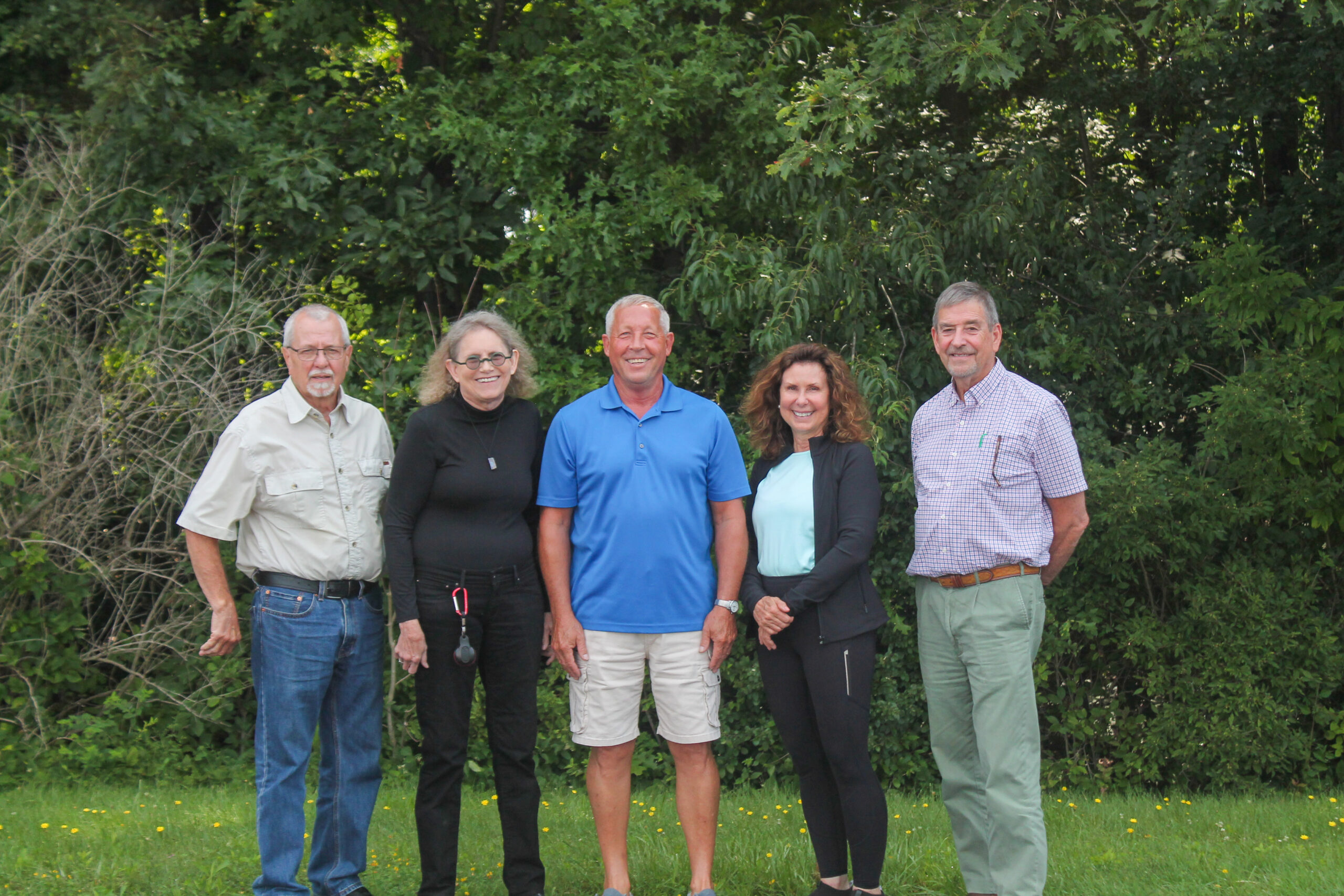 L to R Fox, Leonard; McClintock, Jean; Alt, Brian; McKown, Pam; Timberlake, Greg
