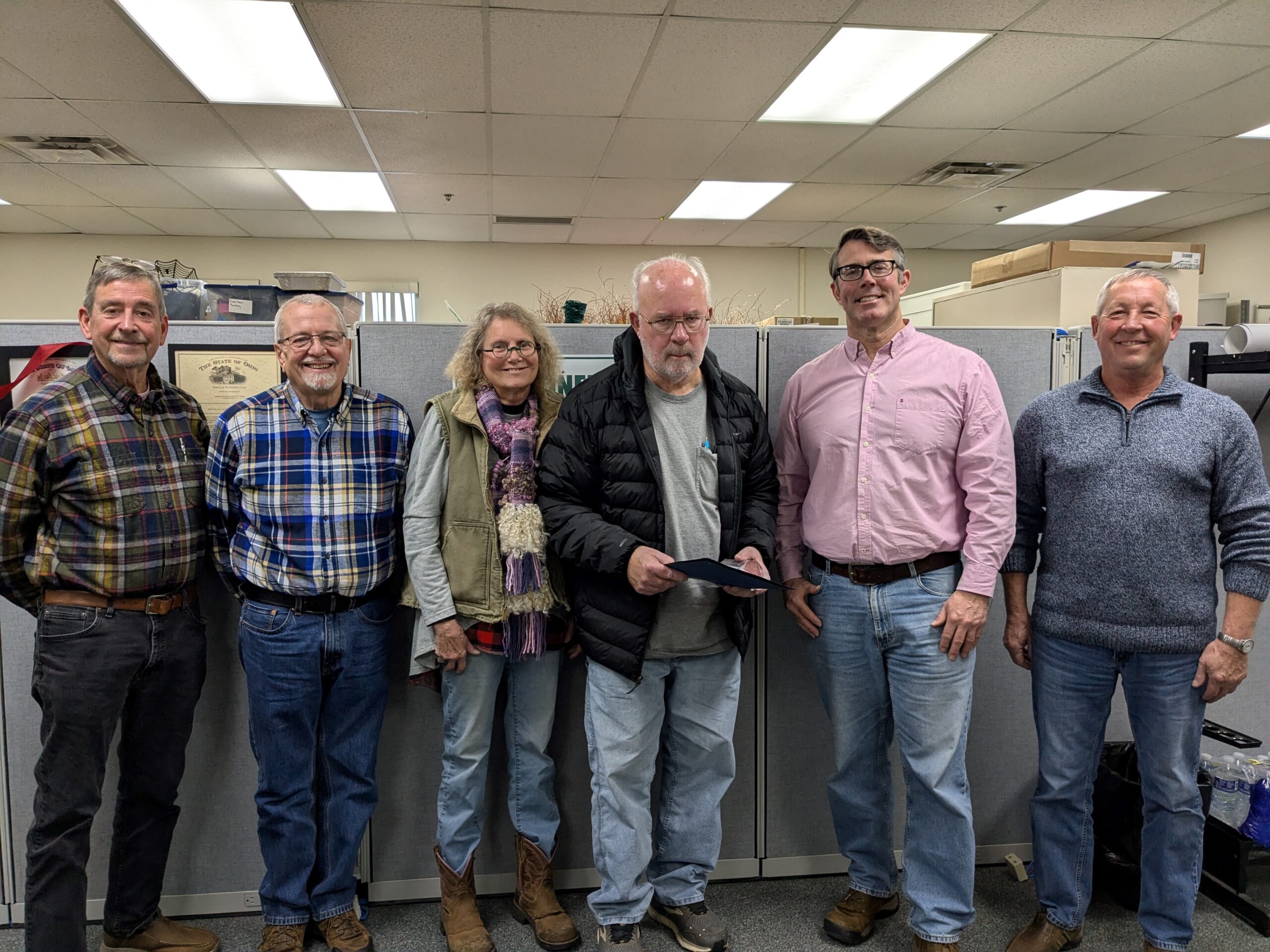 L to R Timberlake, Greg; Fox, Leonard; McClintock, Jean; Hopkins, Lanny; Christian, Matt Director; Alt, Brian 