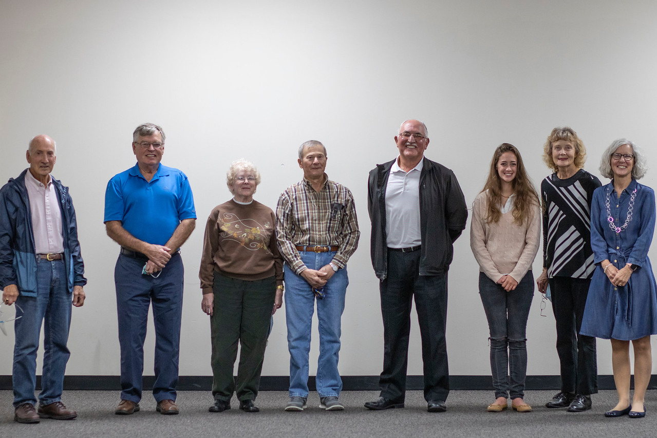 Volunteers with Theresa