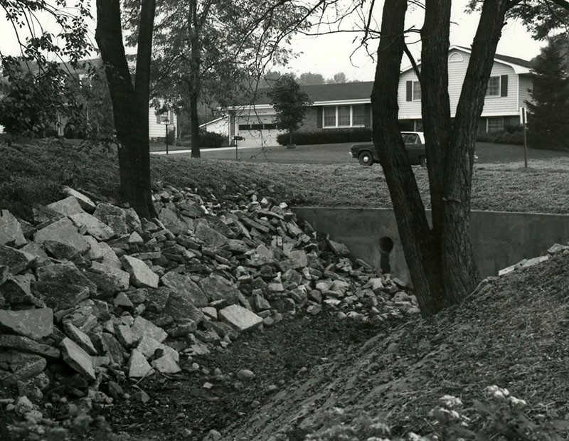 Rock piled on a waterway
Photo ID#: RSWCD569