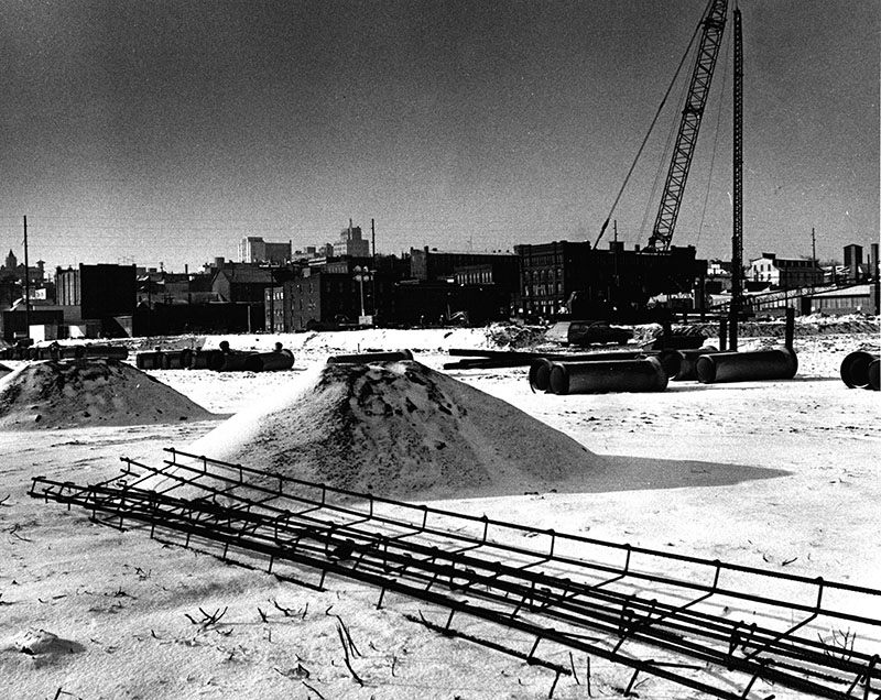 January 23, 1972
Area leveled of more than 70 homes and businesses 
Mansfield, Photo by T. Wolf
Photo ID#: PL191