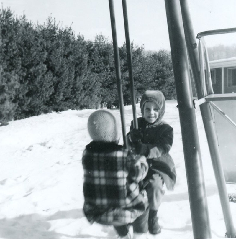 January 26, 1968
Ed Lenger's windbreak
Mike Lenger and Jody Henry
Photo ID#: S706