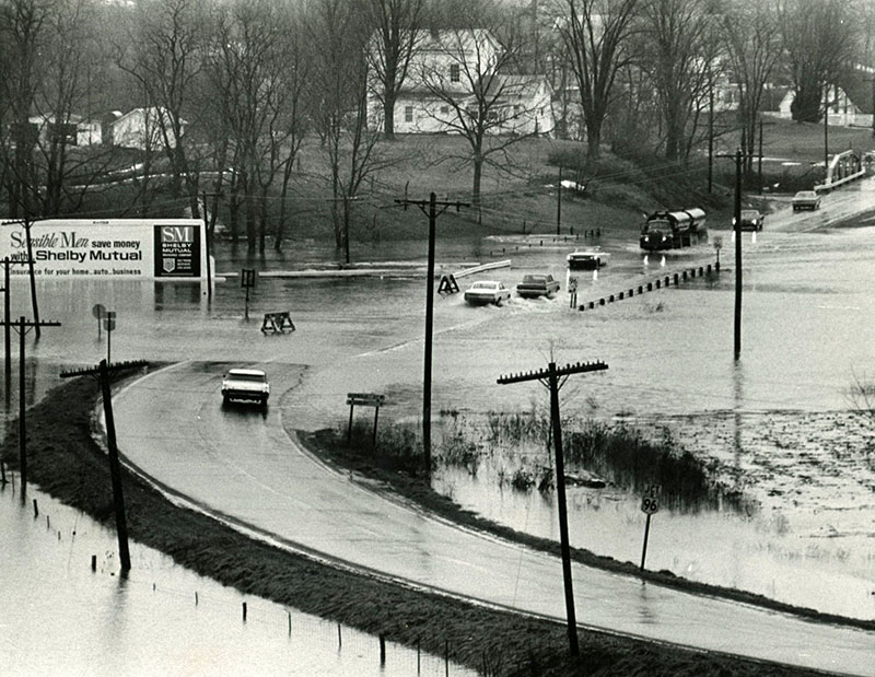 January 30, 1968
High water at State Routes 13 and 96, North of Mansfield
News Journal photo by Marguerite Miller
Photo ID#: W82