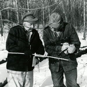 02_14_1968_John_Kaple_and_Paul_Egner_at_Richland_Rural_Life_Center_timber_harvest_website-3809