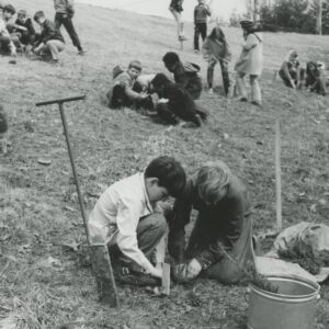 04_02_1971_Stadium_Elem_Sch._4th_grade_students_Denny_Webb___Clint_Johnson_in_Mrs._Peter_Hodge_s_class_help_plant_60_windbreak_trees_0001-240