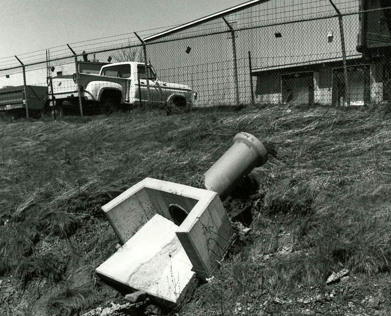 April 13, 1981
Undercutting can devastate even designed structures
Photo ID#: RSWCD578