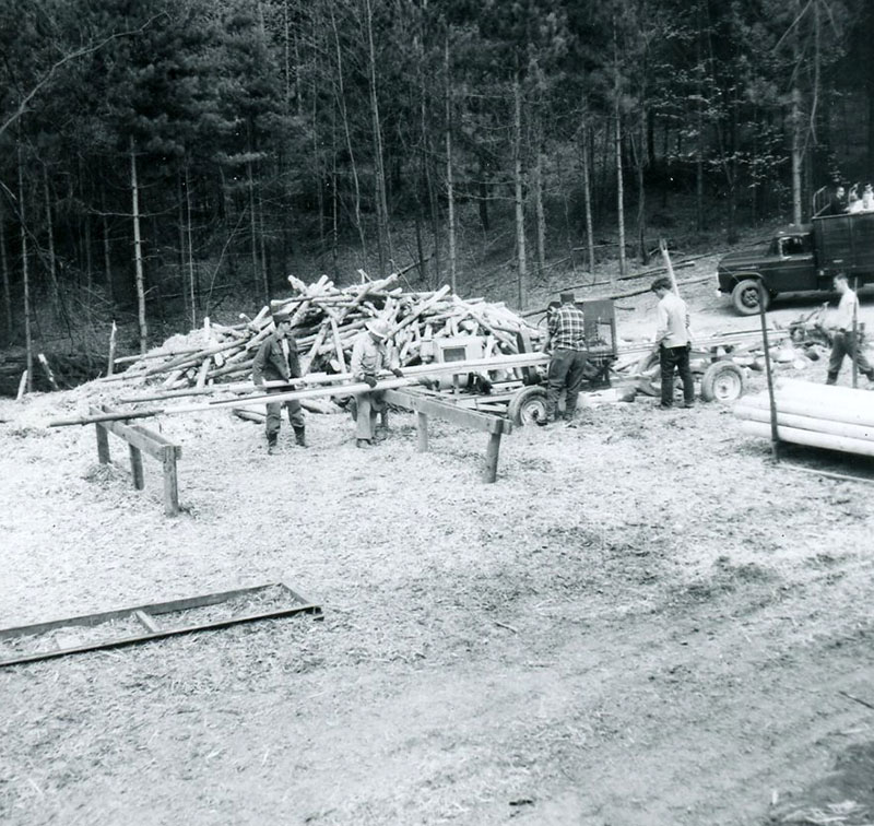 May 6, 1963
Cutting wood
Photo ID#: S738